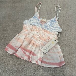 Ocean drive Tie-Dye Spaghetti Strap Top
